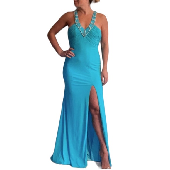 Jovani Gown Light Blue - Picture 1 of 4